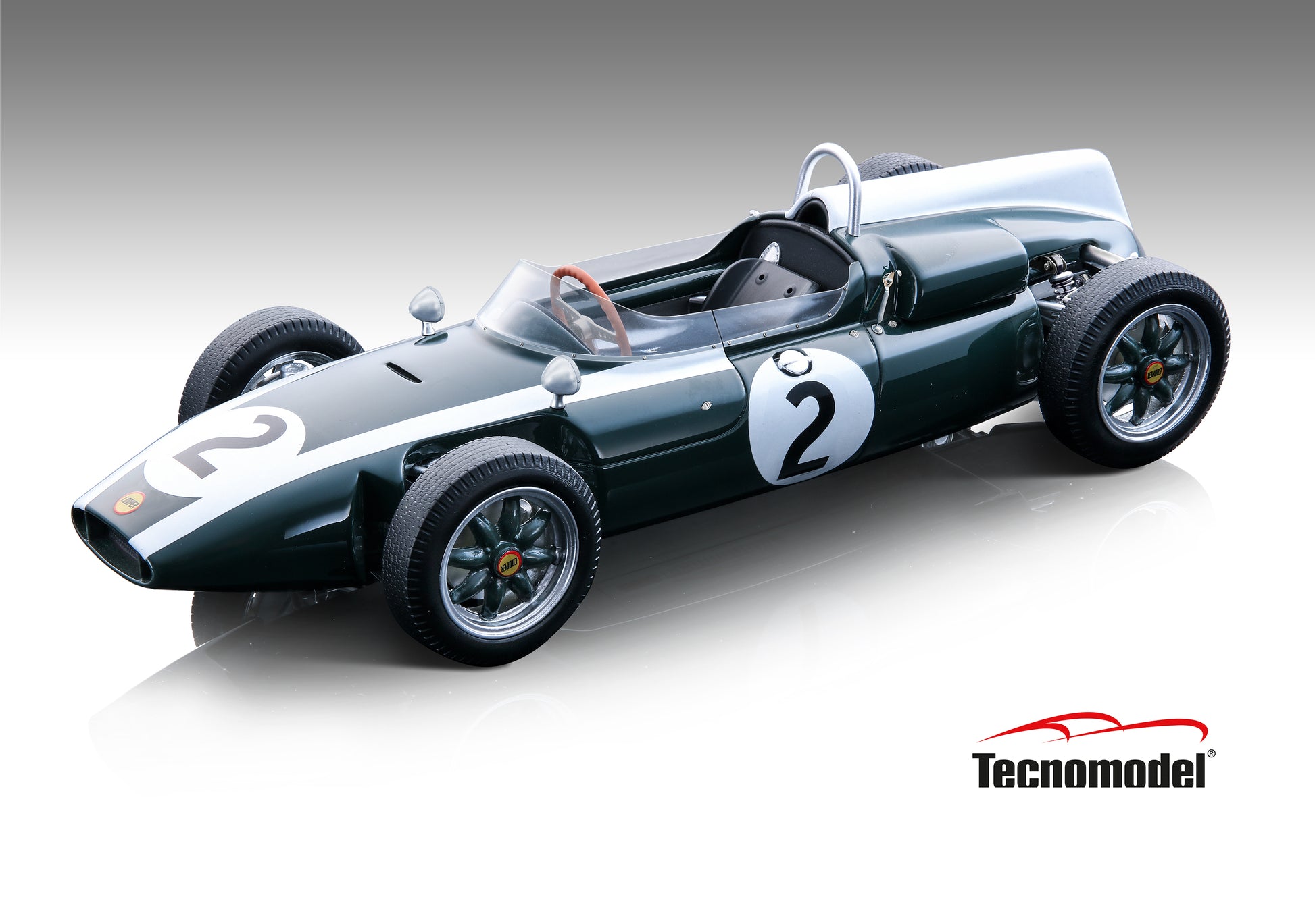 Tecnomodel TM18-275B Cooper T53 F1 EnglishGP 1960 car #2  B.McLaren LE 90 pcs 1/18