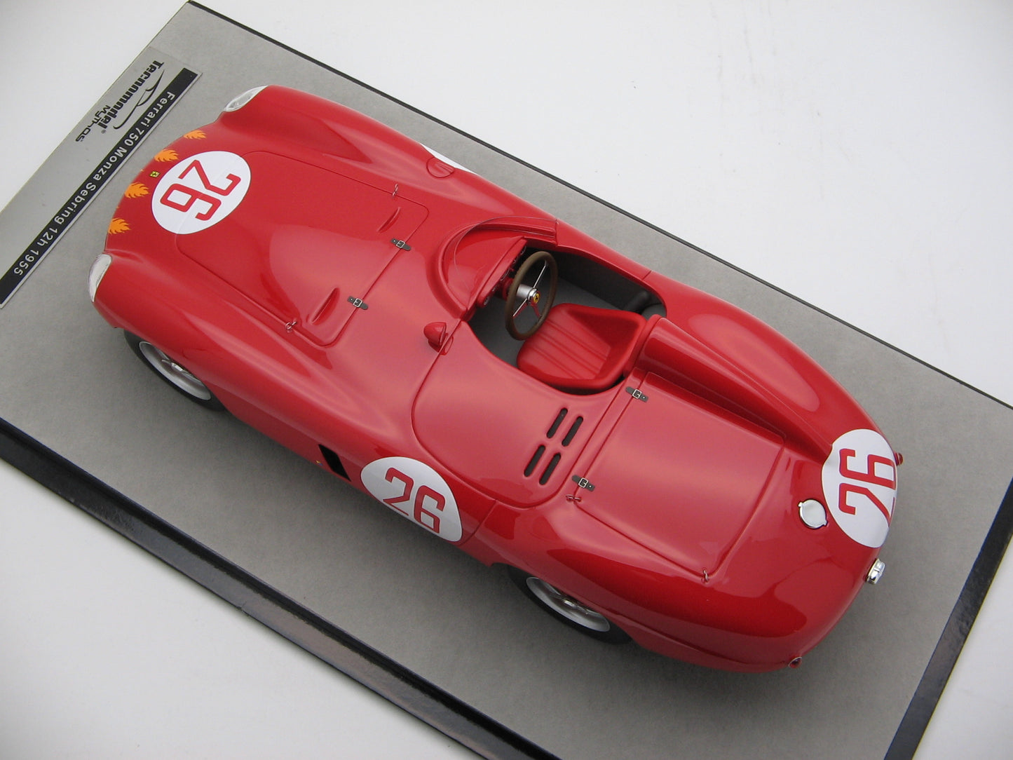 Tecnomodel TM18-46F Ferrari 750 Monza - Sebring 12h 1955 car #26 A. De Portago - U. Maglioli 1/18