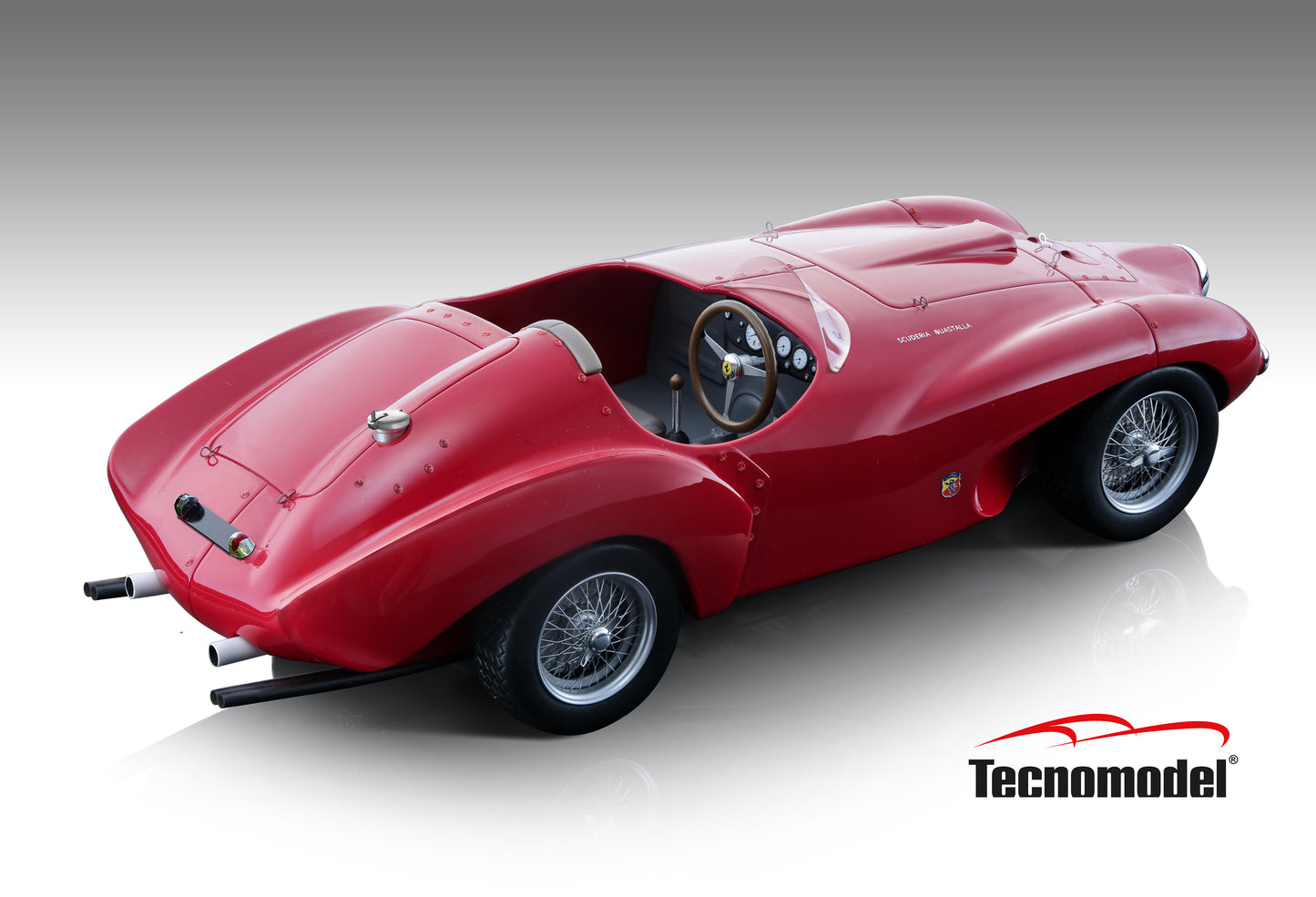 Tecnomodel TM18-209A Ferrari 166 MM Abarth Gloss Red Press Version 1953 1/18