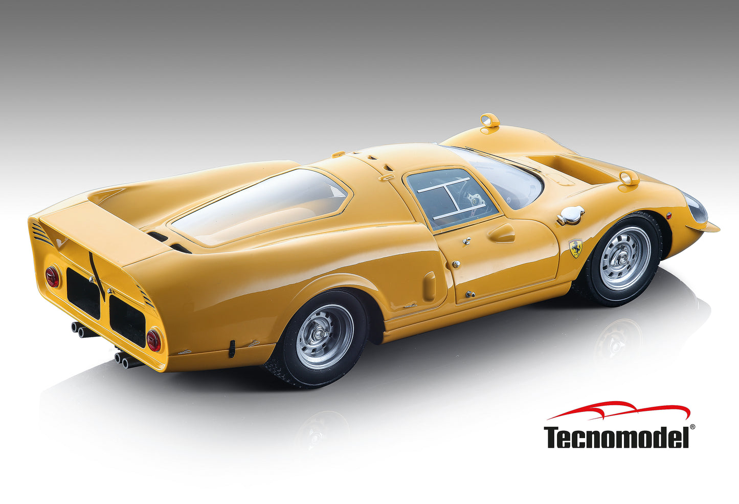 Tecnomodel TM18-255D Ferrari 365 P2/3 Drogo, Press 1967 Giallo Modena 1/18