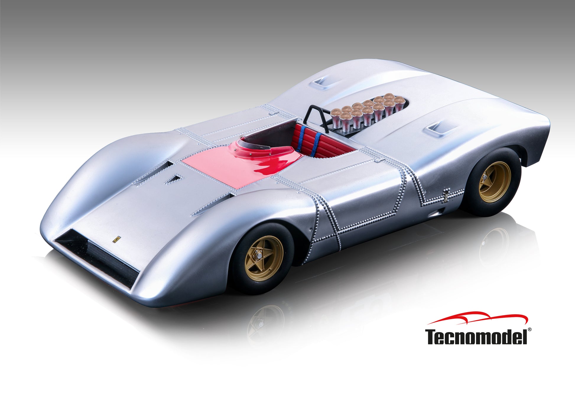 Tecnomodel TM18-250B Ferrari 612 Can-Am Press Aluminum Matte 1968 65 pcs 1/18