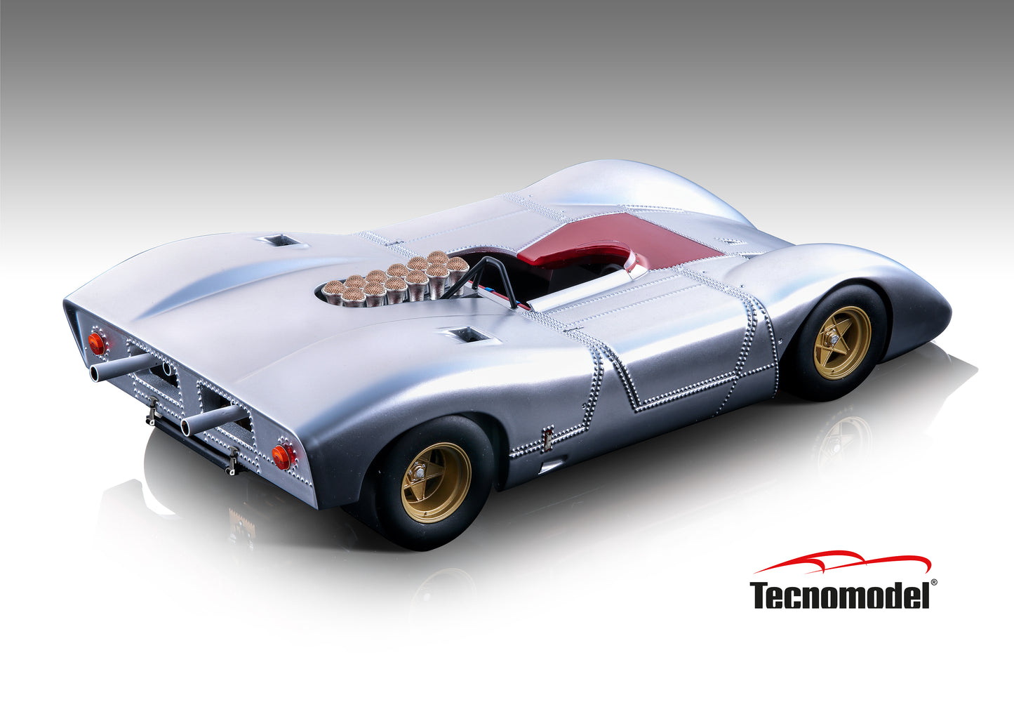 Tecnomodel TM18-250B Ferrari 612 Can-Am Press Aluminum Matte 1968 65 pcs 1/18 Pre-Order