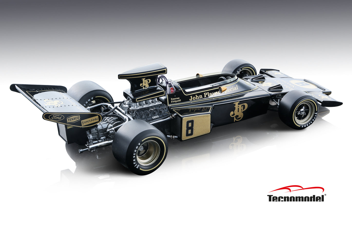 Tecnomodel TM18-257A Lotus 72 British GP 1972 (WINNER) car #8 E. Fittipaldi 165 pcs 1/18