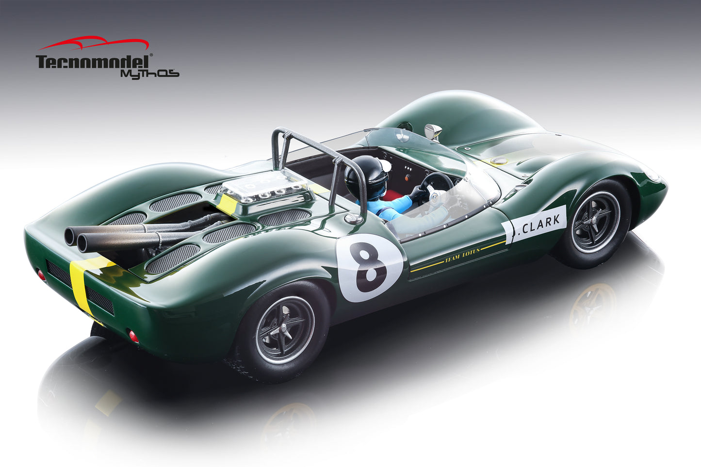 Tecnomodel TMD18-125E Lotus 40 1965 Brands Hatch Guards Trophy car #8 J.Clark 160 pcs  1/43