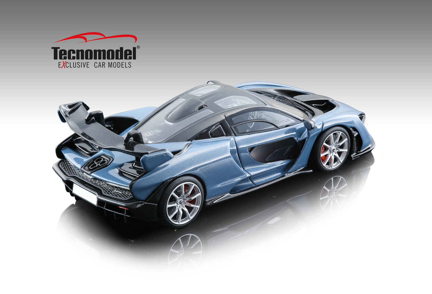 Tecnomodel T43-EX09A McLaren Senna Victory Grey Gèneva Auto Show 2018  1/43 Tecnomodel