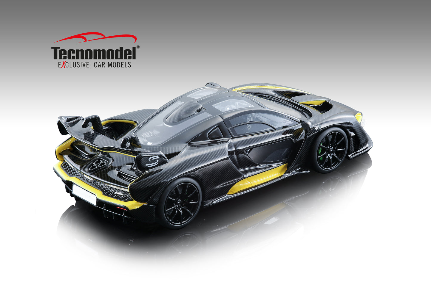 Tecnomodel T43-EX09C McLaren Senna Victory Grey Gèneva Auto Show 2018  1/43 Tecnomodel