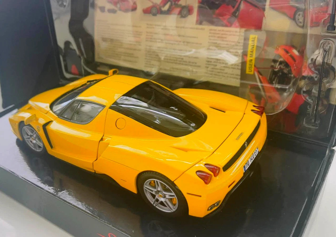 BBR 118 Scale ENZO FERRARI Yellow Diecast Model wOriginal Box very Rare