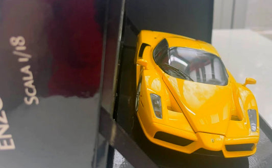 BBR 118 Scale ENZO FERRARI Yellow Diecast Model wOriginal Box very Rare