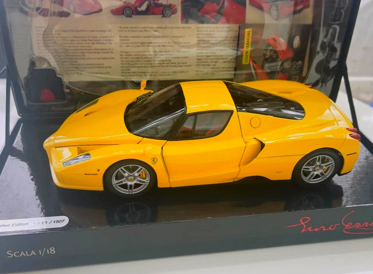 BBR 118 Scale ENZO FERRARI Yellow Diecast Model wOriginal Box very Rare