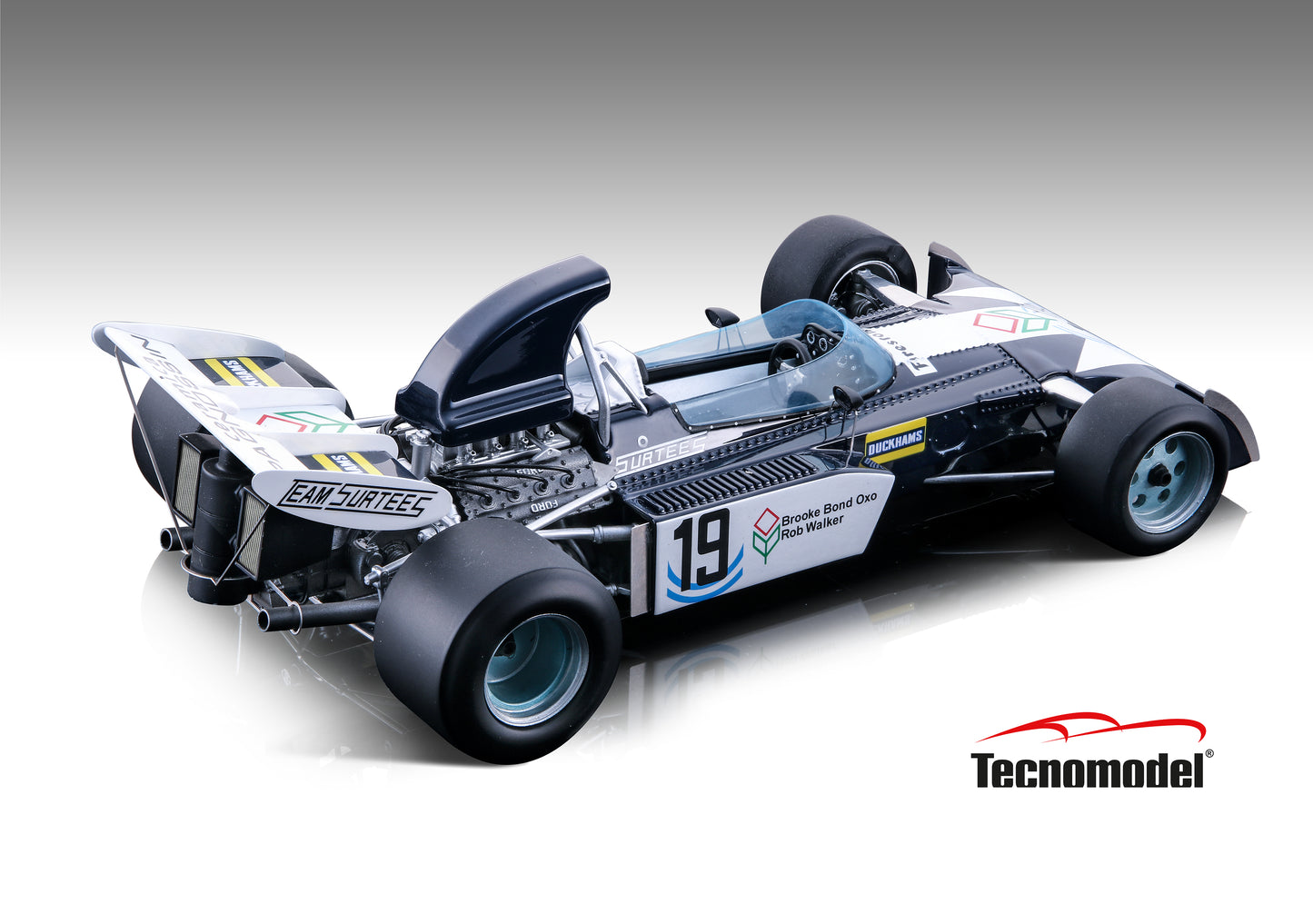 Tecnomodel TM18-259D Surtees TS9B 1972 Argentina GP car #19  T.Schenken 90 pcs 1/18 Pre-Order