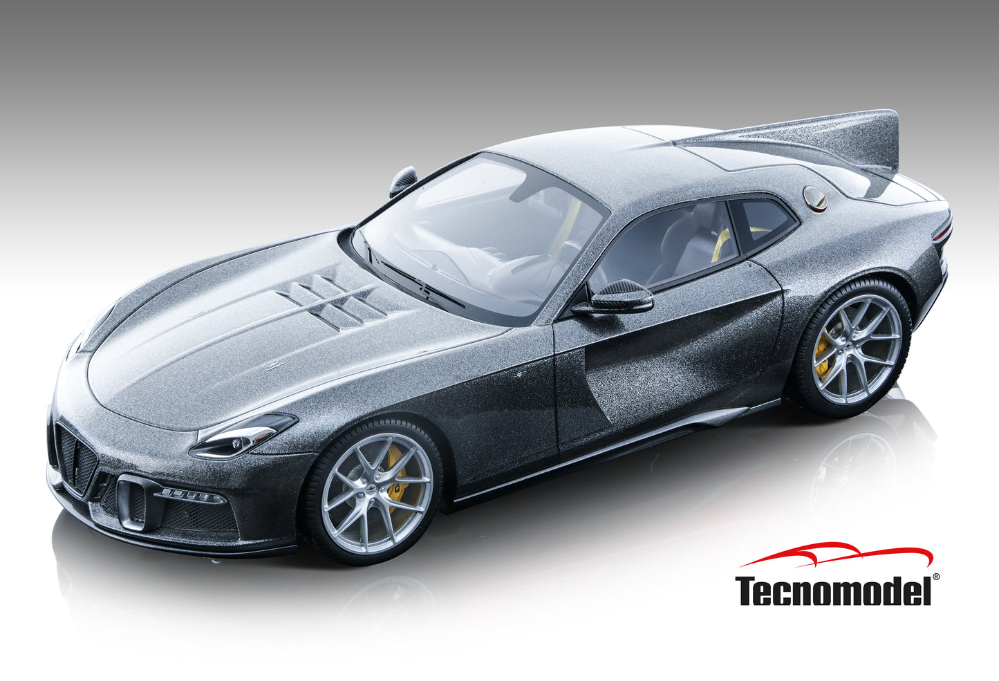 Tecnomodel TM18-270B Touring Superleggera Aero3 Metallic Silverstone Grey 2021 scala 1/18