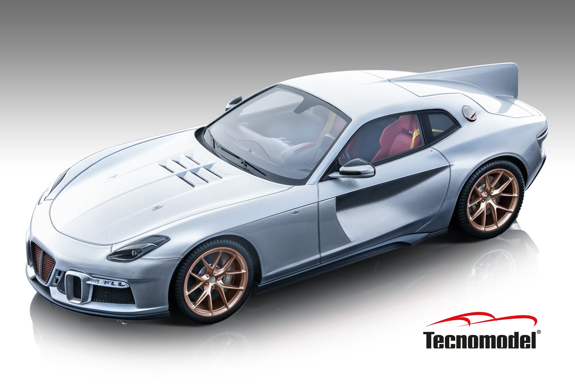 Tecnomodel TM18-270C Touring Superleggera Aero3 Metallic Silver 2021 scala 1/18