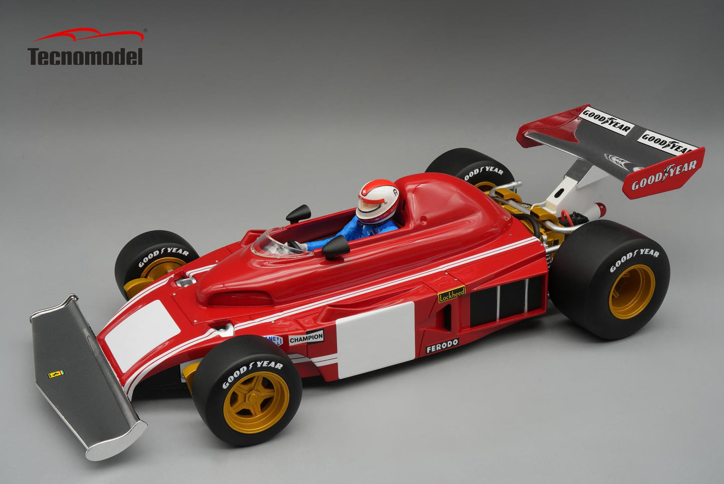 Tecnomodel Ferrari 312 B3 Test Monza GP 1974  Driver: Cley Regazzoni  1/18