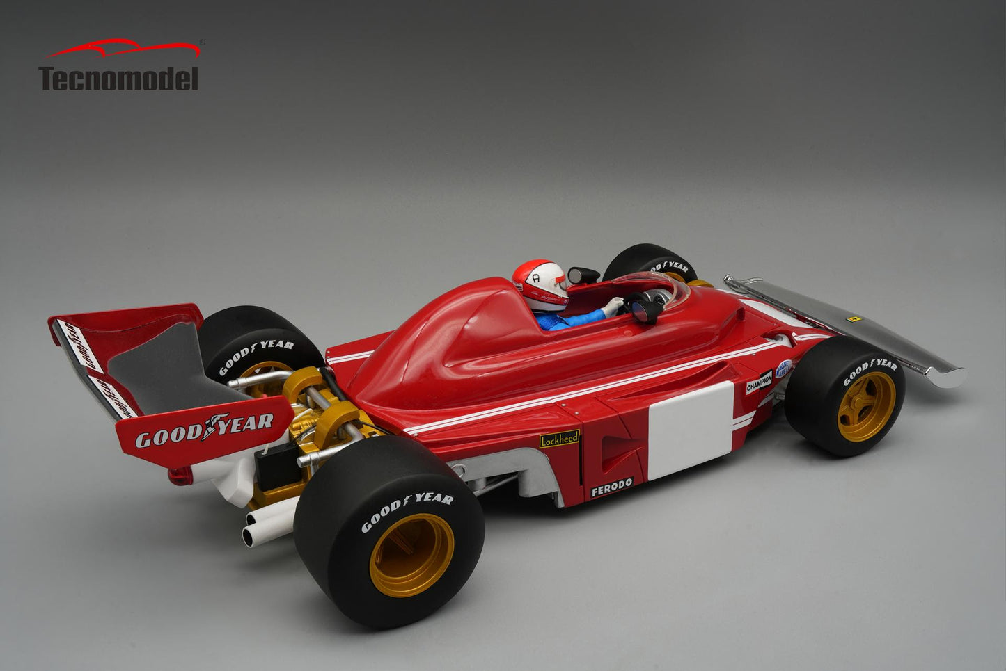 Tecnomodel Ferrari 312 B3 Test Monza GP 1974  Driver: Cley Regazzoni  1/18